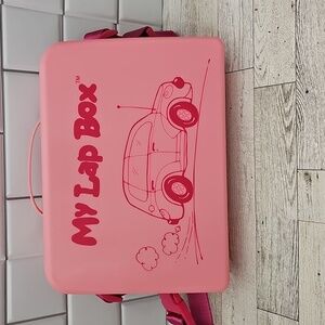 Pink My Lap Box with Car Design